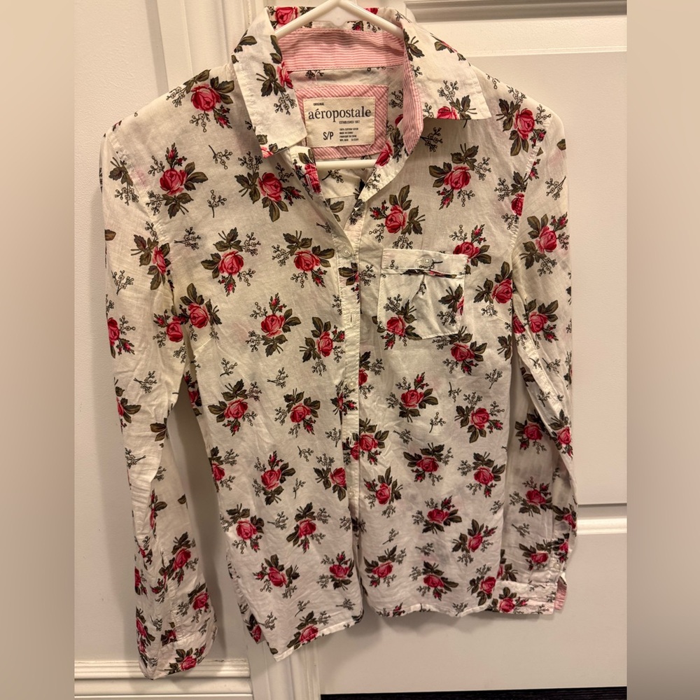 Floral button shirt slim fit